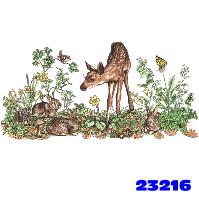 Click to order printed t-shirt 23216... Fawn and Bunnies (11