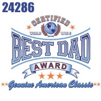 Click to order printed t-shirt 24286... Certified World Wide Best Dad Award Genuine American Classic