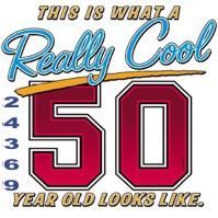 Click to order printed t-shirt 24369... This is What a Really Cool 50 Year Old Looks Like.