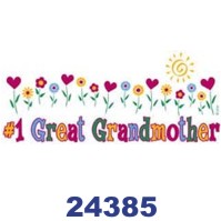 Click to order printed t-shirt 24385... #1 Great Grandmother
