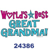 Click to order printed t-shirt 24386... World's Best Great Grandma!