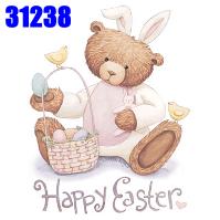 Click to order printed t-shirt 31238... Happy Easter, Bunny Bear