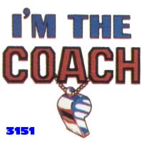 Click to order printed t-shirt 3151... I'm The Coach