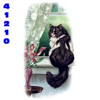Click to order printed t-shirt 41210... Window Seat Long Haired Cat