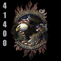 Click to order printed t-shirt 41400... Freedom Will Prevail Terrorism Will Fail
