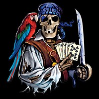 Dead Mans Hand Halloween T-Shirt Design