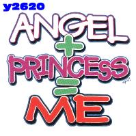 Click here to Order design y2620... Angel + Princess = Me (Youth Size Print). (1st quality t-shirts, sweatshirts, tank tops, baby doll tees, scoop neck tshirts and hooded fleece)