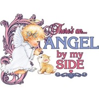 Click to order printed t-shirt y2796... There's an... Angel by my Side (Youth Size Print)